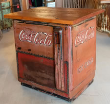 COCACAB Custom Coca Cola Cabinets with Vintage Wood
